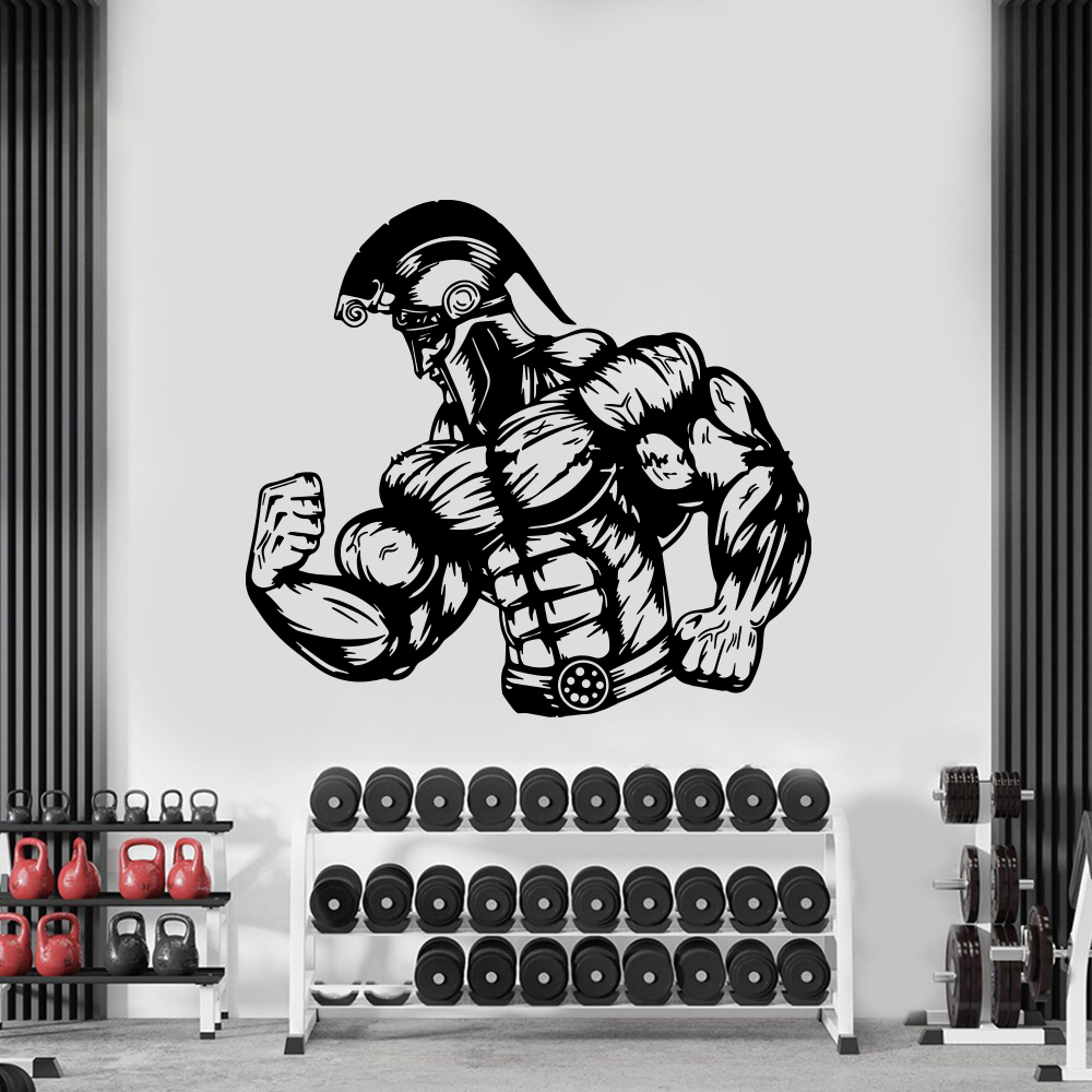 Crossfit Workout Gear - Spartan Muscle Gym Wall Sticker Fitness