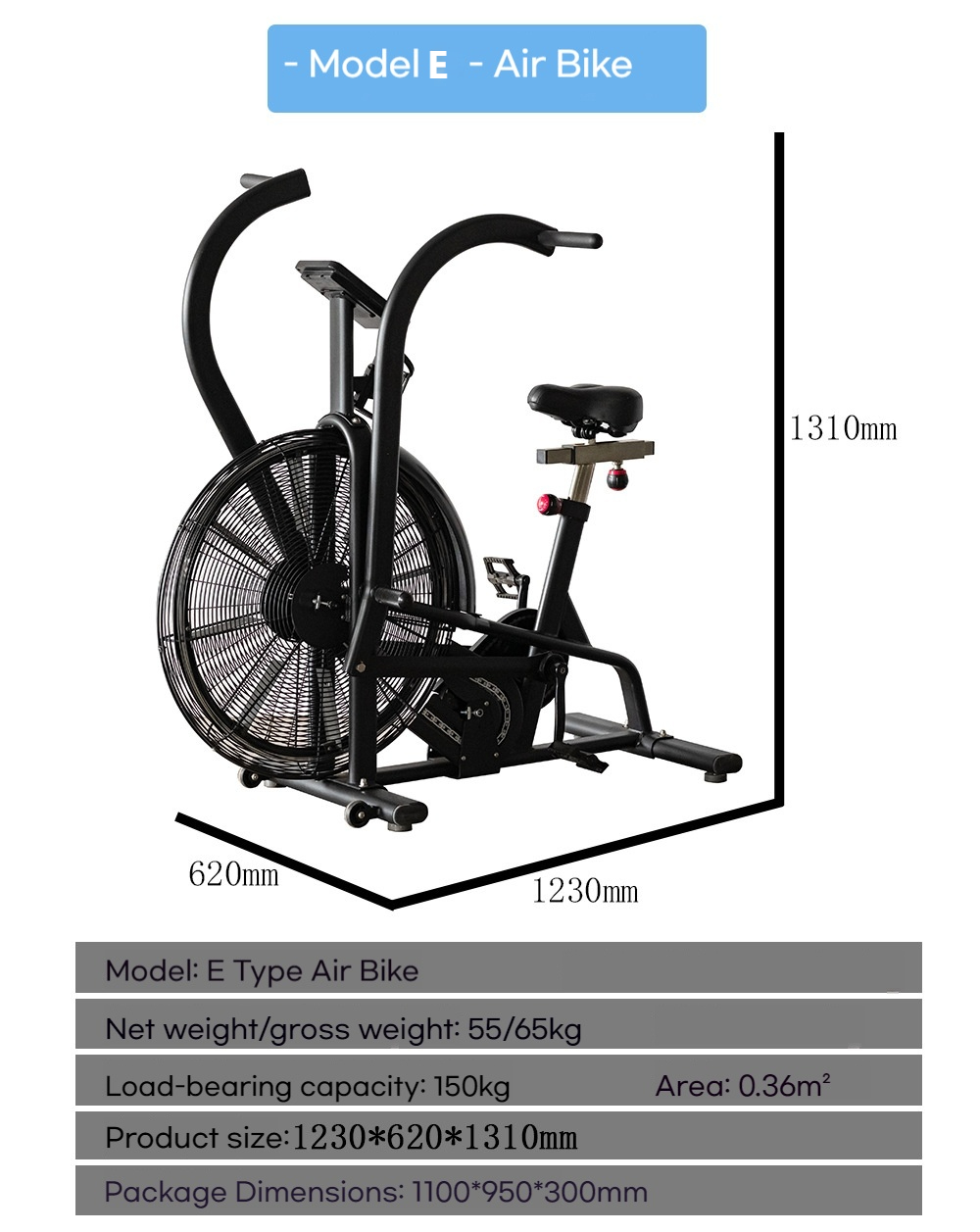 Commercial Wind Resistance Fan - Crossfit Gym incelemesi ve fiyatı