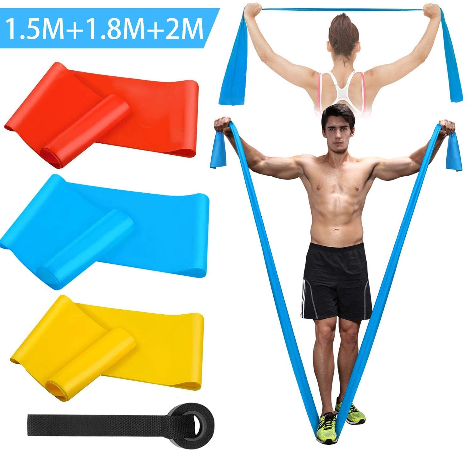 Elastic Fitness Bands 3Pcs Res - Crossfit Workout Gear incelemesi ve fiyatı