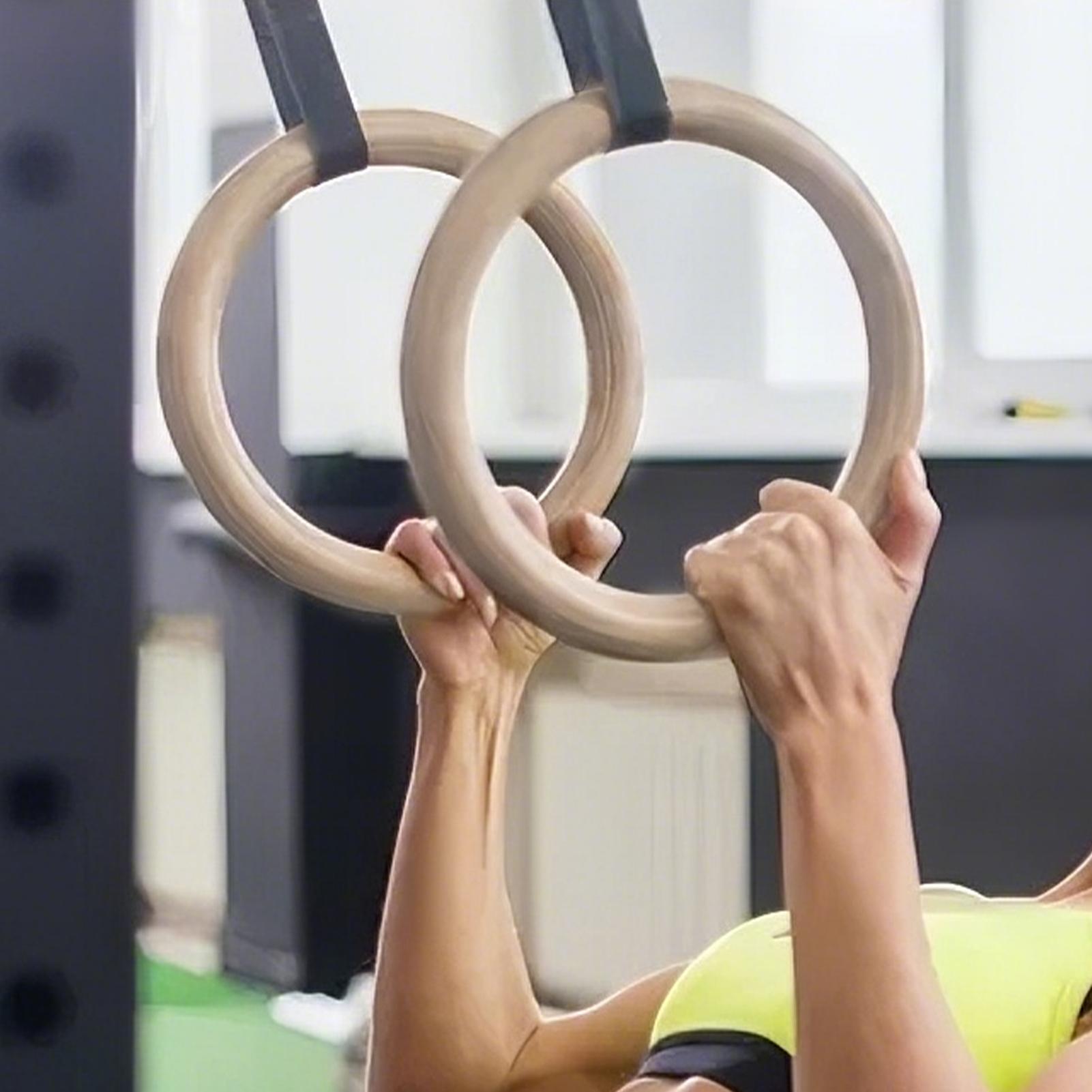 2Pcs/Pairs Wooden Portable Gym - Gymnastic Ring Wood incelemesi ve fiyatı