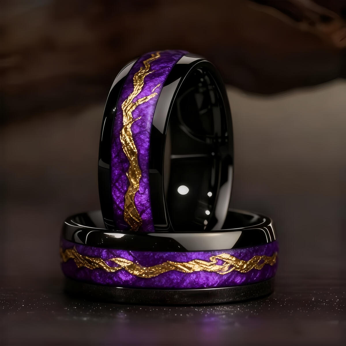 Fashion Black Men Stainless St - Gymnastic Ring Wood incelemesi ve fiyatı