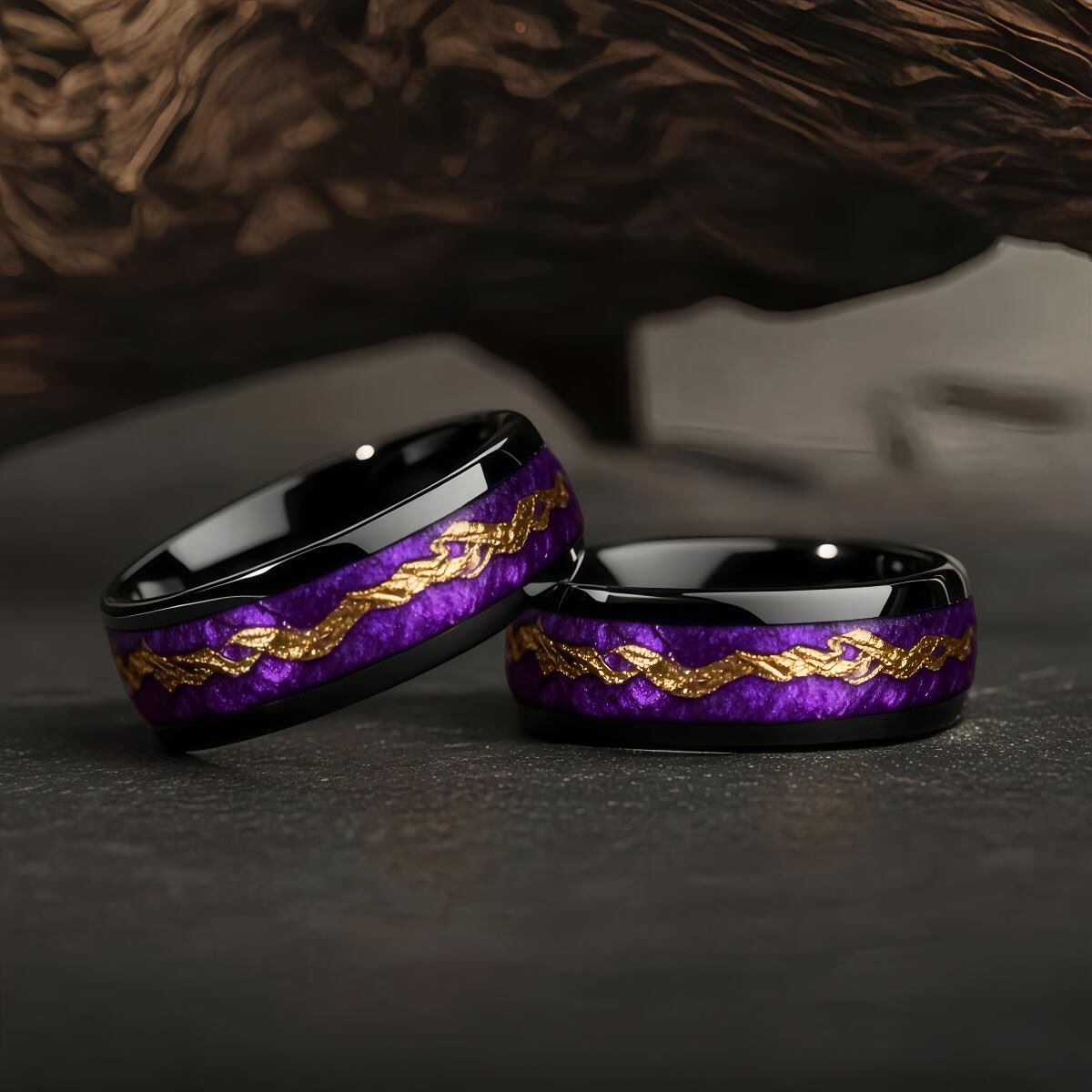 Fashion Black Men Stainless St - Gymnastic Ring Wood incelemesi ve fiyatı