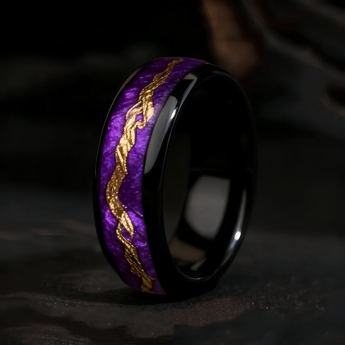 Fashion Black Men Stainless St - Gymnastic Ring Wood incelemesi ve fiyatı