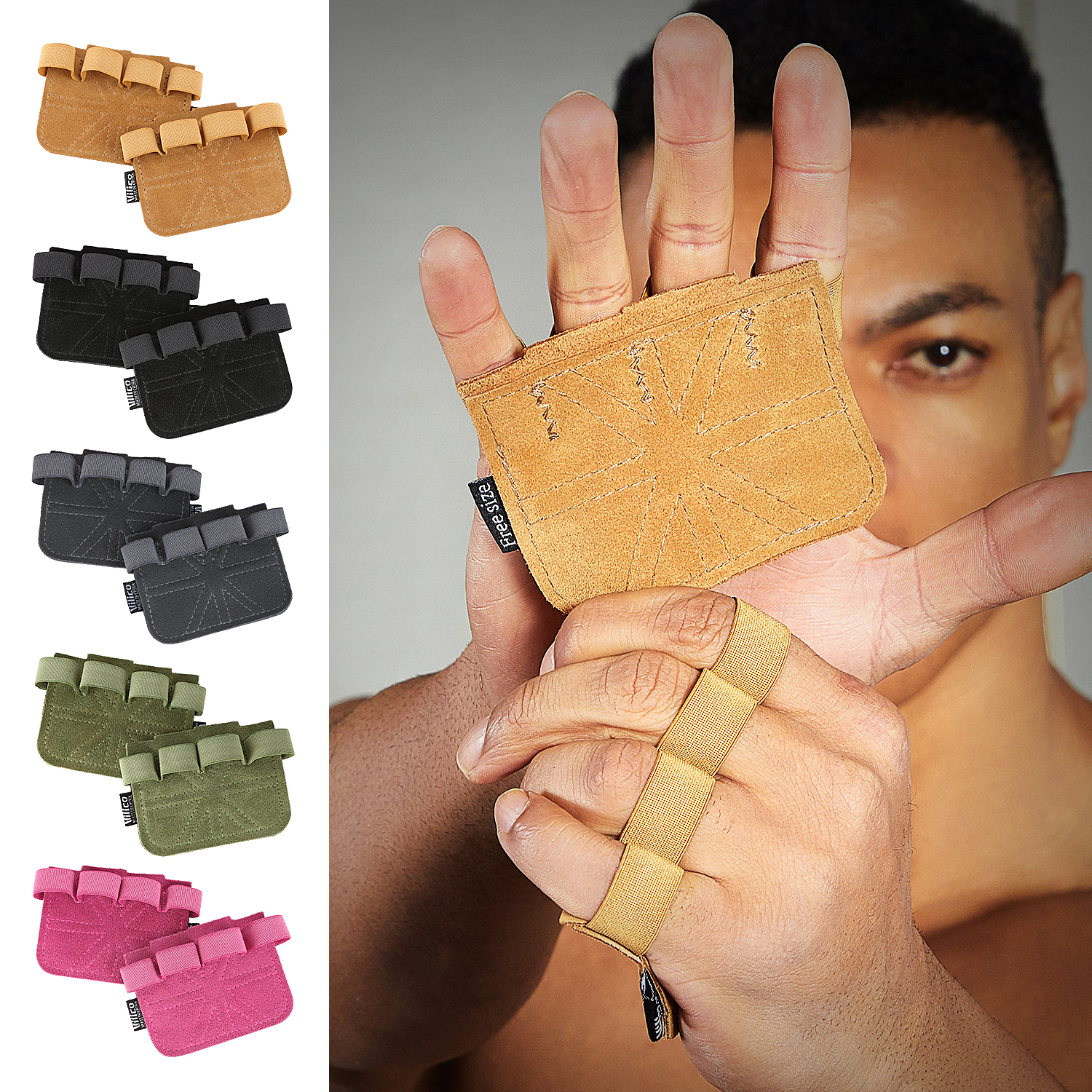 1 Pair Cowhide Gym Gloves Grip - Crossfit Workout Gear incelemesi ve fiyatı