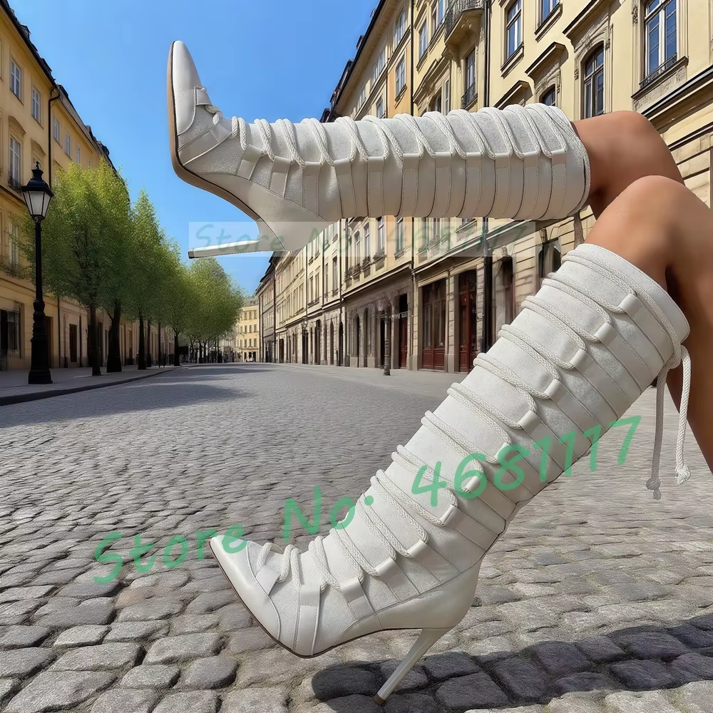 White Cross Tied Autumn Knee H - Crossfit Outfit incelemesi ve fiyatı