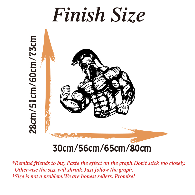Spartan Muscle Gym Wall Sticke - Crossfit Workout Gear incelemesi ve fiyatı