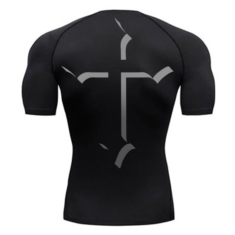 Cross Print Compression Shirt  - Crossfit Gym incelemesi ve fiyatı