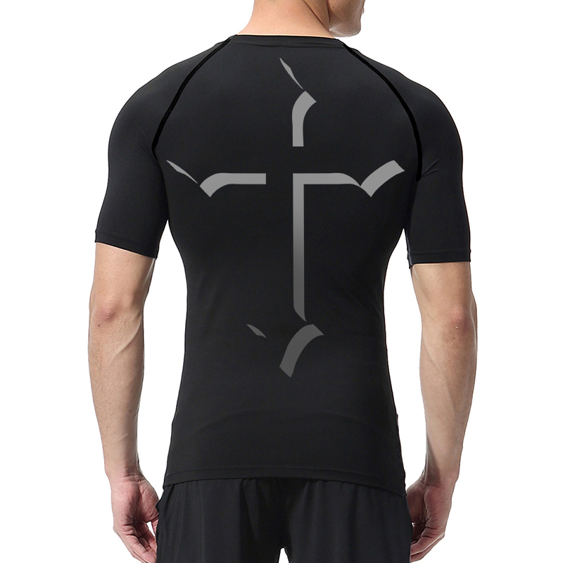 Cross Print Compression Shirt  - Crossfit Gym incelemesi ve fiyatı