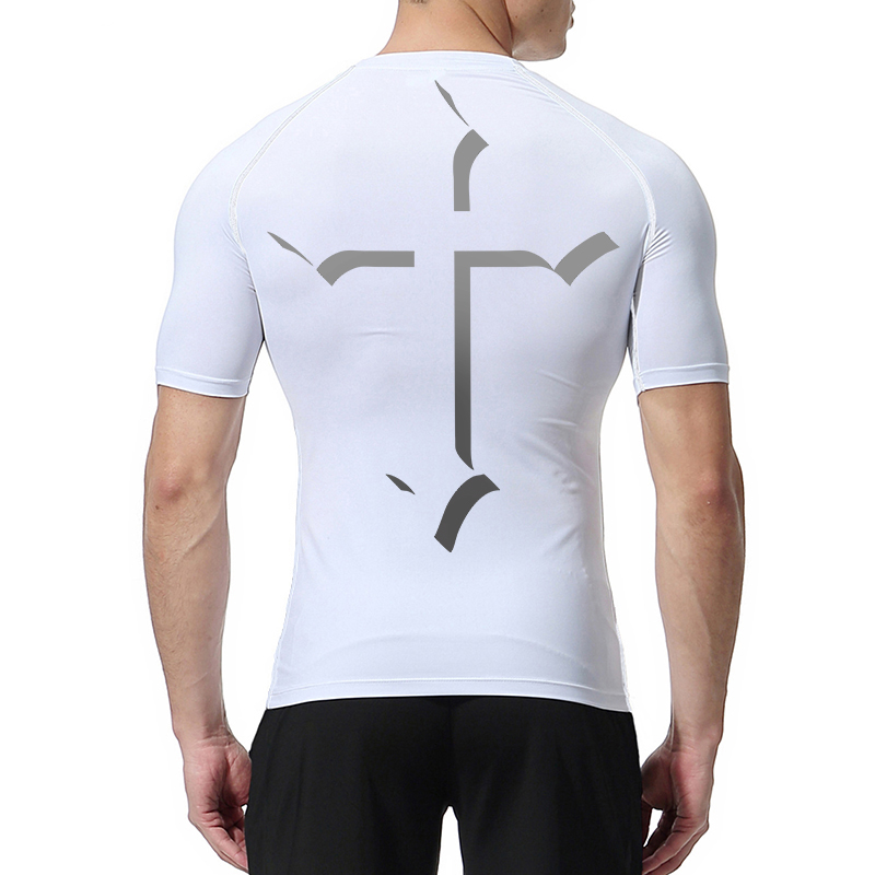 Cross Print Compression Shirt  - Crossfit Gym incelemesi ve fiyatı