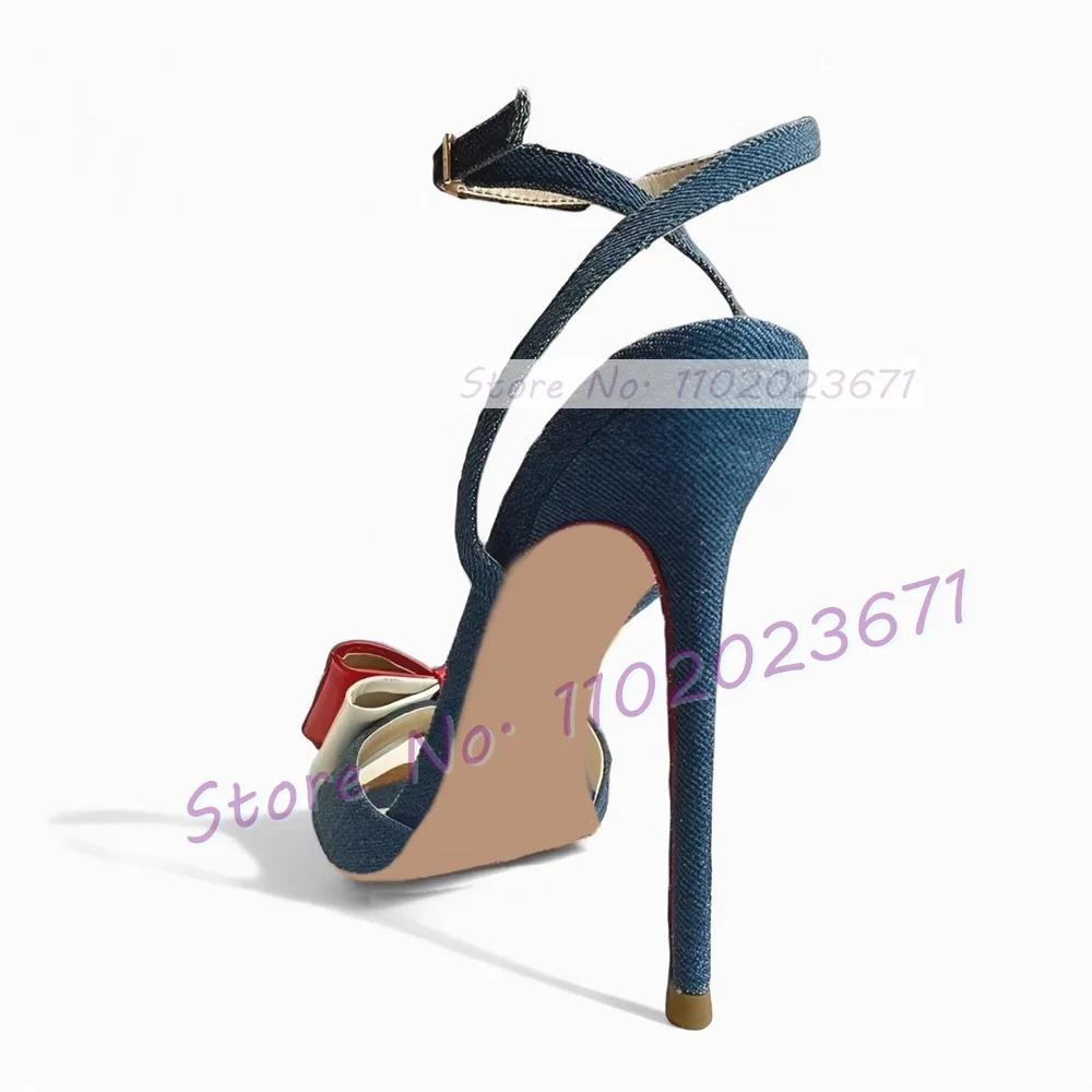 Gold Pointy Toe Denim Sandals  - Crossfit Outfit incelemesi ve fiyatı
