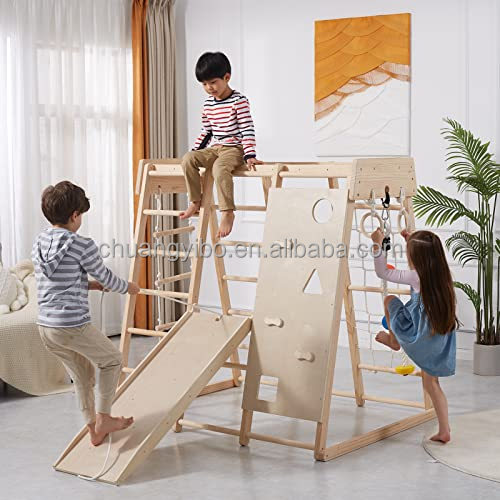 Indoor Playground Jungle Gym T - Gymnastic Ring Wood incelemesi ve fiyatı