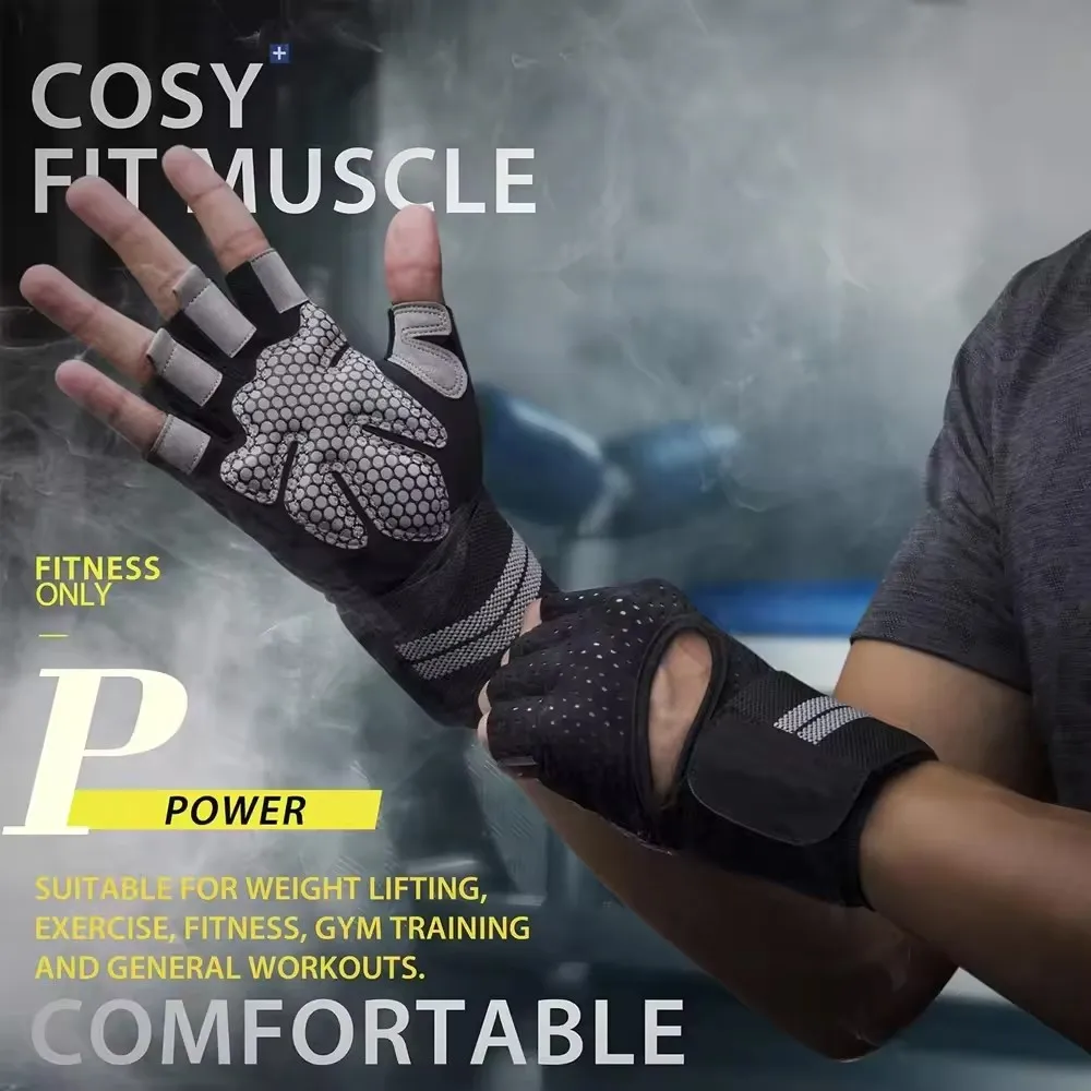1Pair Half Finger Gym Fitness  - Crossfit Workout Gear incelemesi ve fiyatı