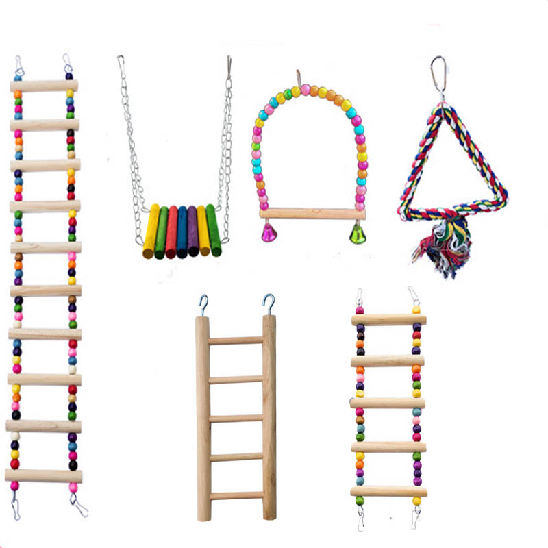 Wooden Bird Toys Small Parrot  - Gymnastic Ring Wood incelemesi ve fiyatı