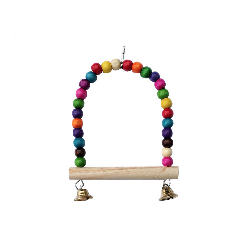 Wooden Bird Toys Small Parrot  - Gymnastic Ring Wood incelemesi ve fiyatı