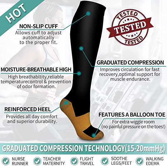 Size S-XXL Compression Socks M - Crossfit Gym incelemesi ve fiyatı