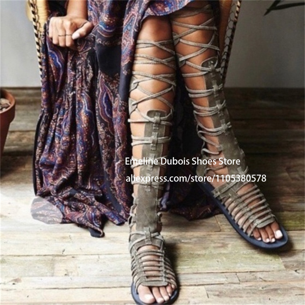 Suede Gladiator Flat Sandals K - Crossfit Outfit incelemesi ve fiyatı