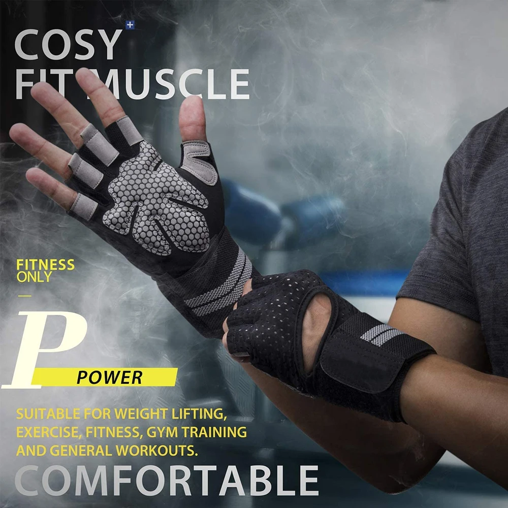 1Pair Half Finger Gym Fitness  - Crossfit Workout Gear incelemesi ve fiyatı