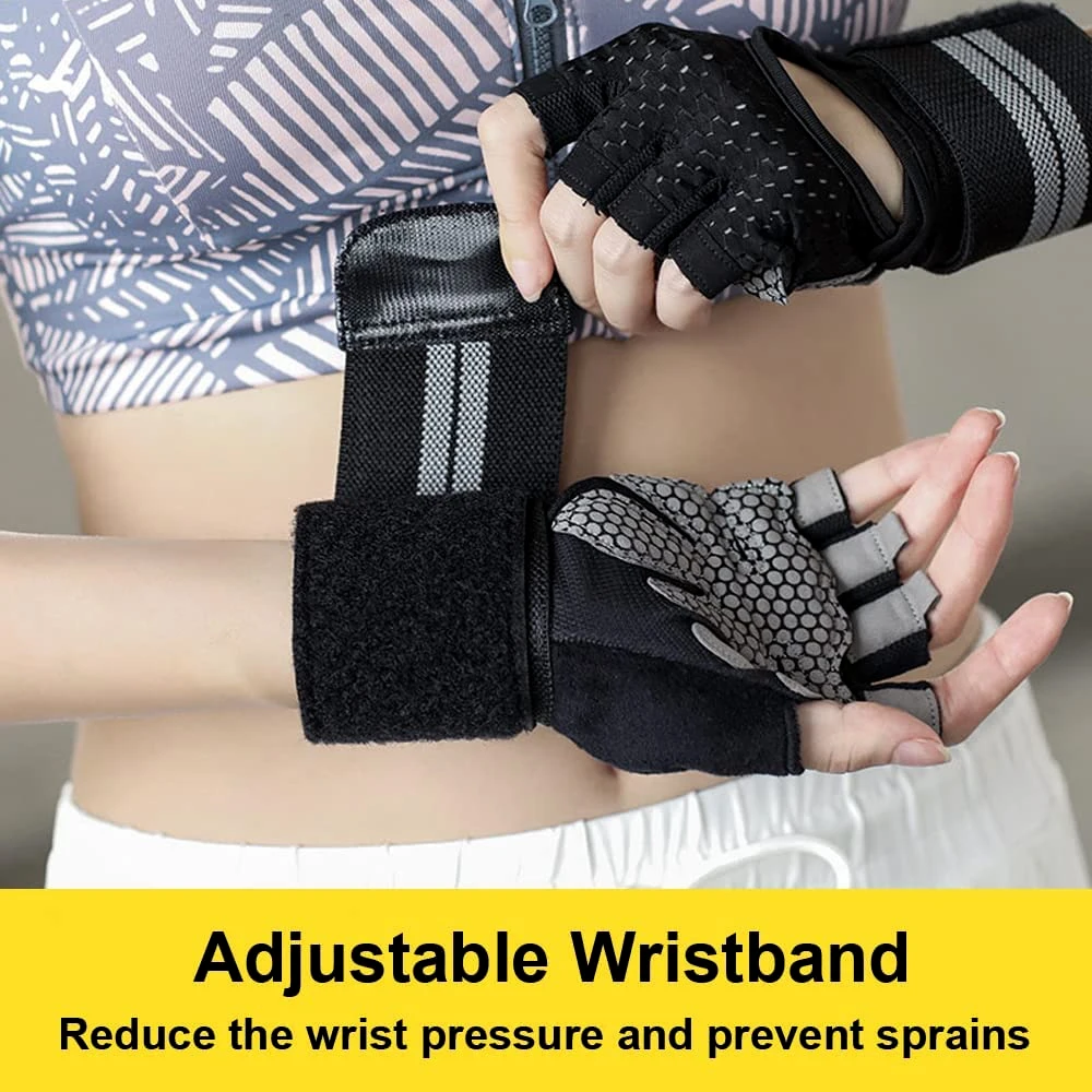 1Pair Half Finger Gym Fitness  - Crossfit Workout Gear incelemesi ve fiyatı