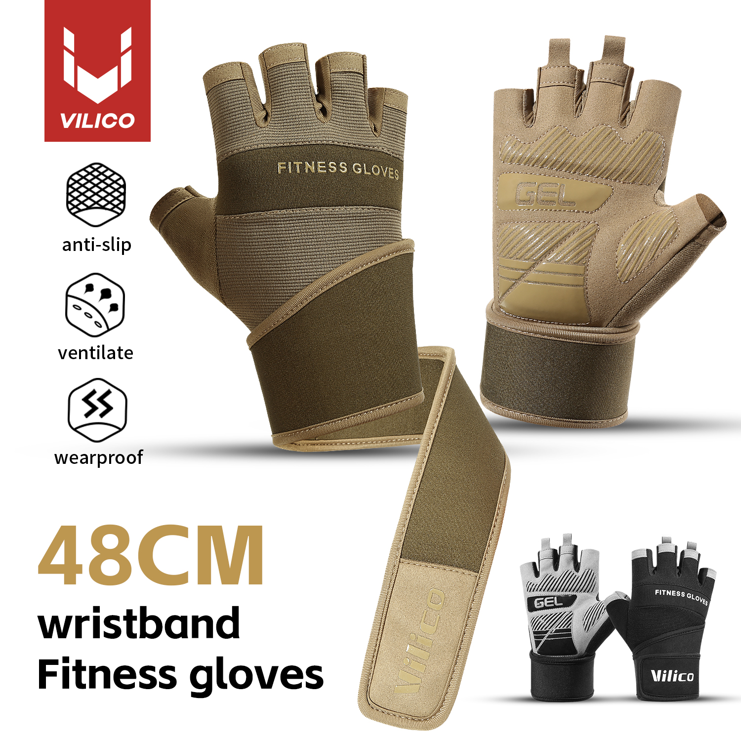Half Finger Gym Gloves Weightl - Crossfit Workout Gear incelemesi ve fiyatı