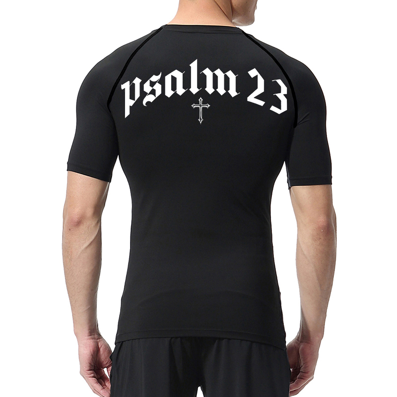 Psalm 23 Cross Print Compressi - Crossfit Gym incelemesi ve fiyatı