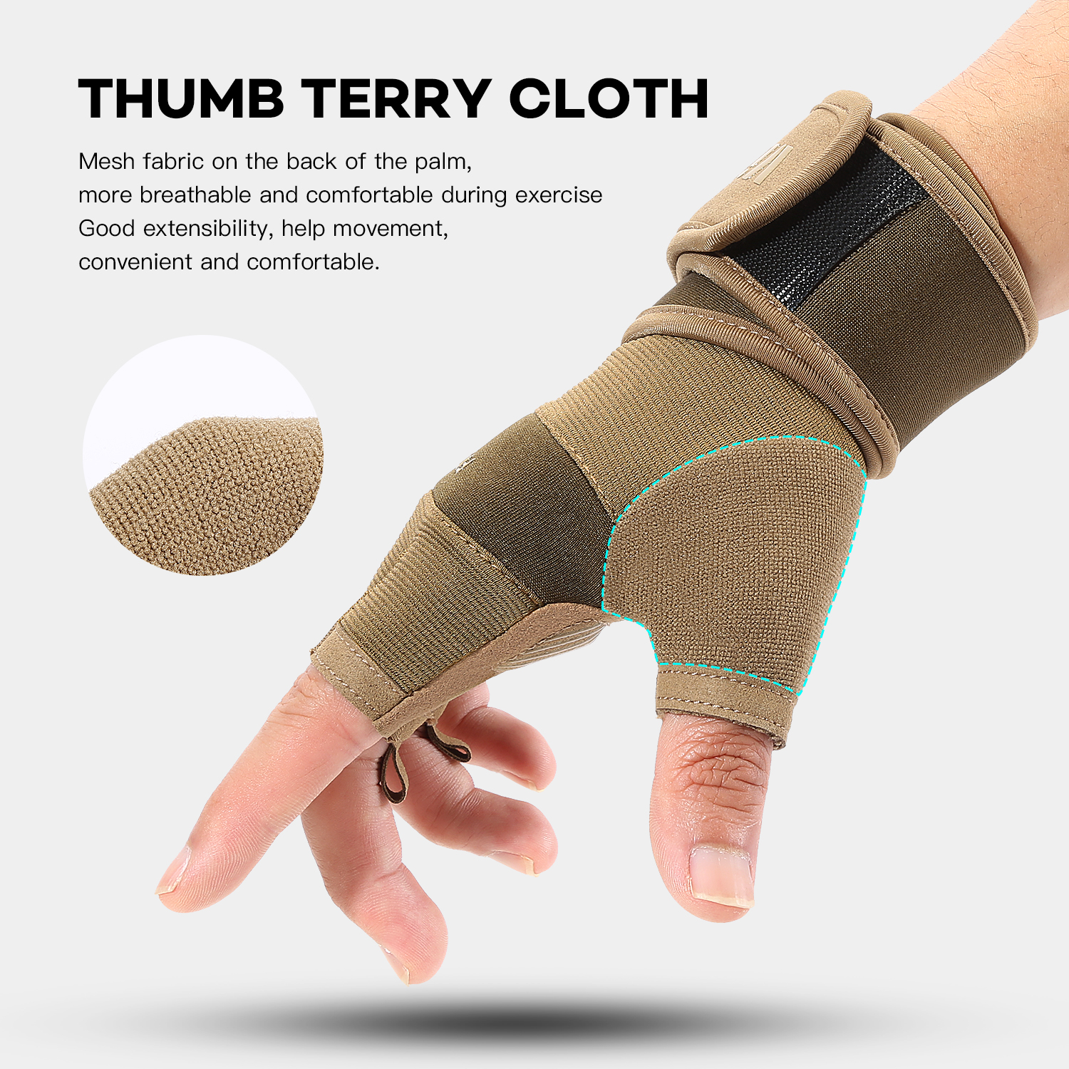 Cycling Gloves Half Finger Gym - Crossfit Workout Gear incelemesi ve fiyatı