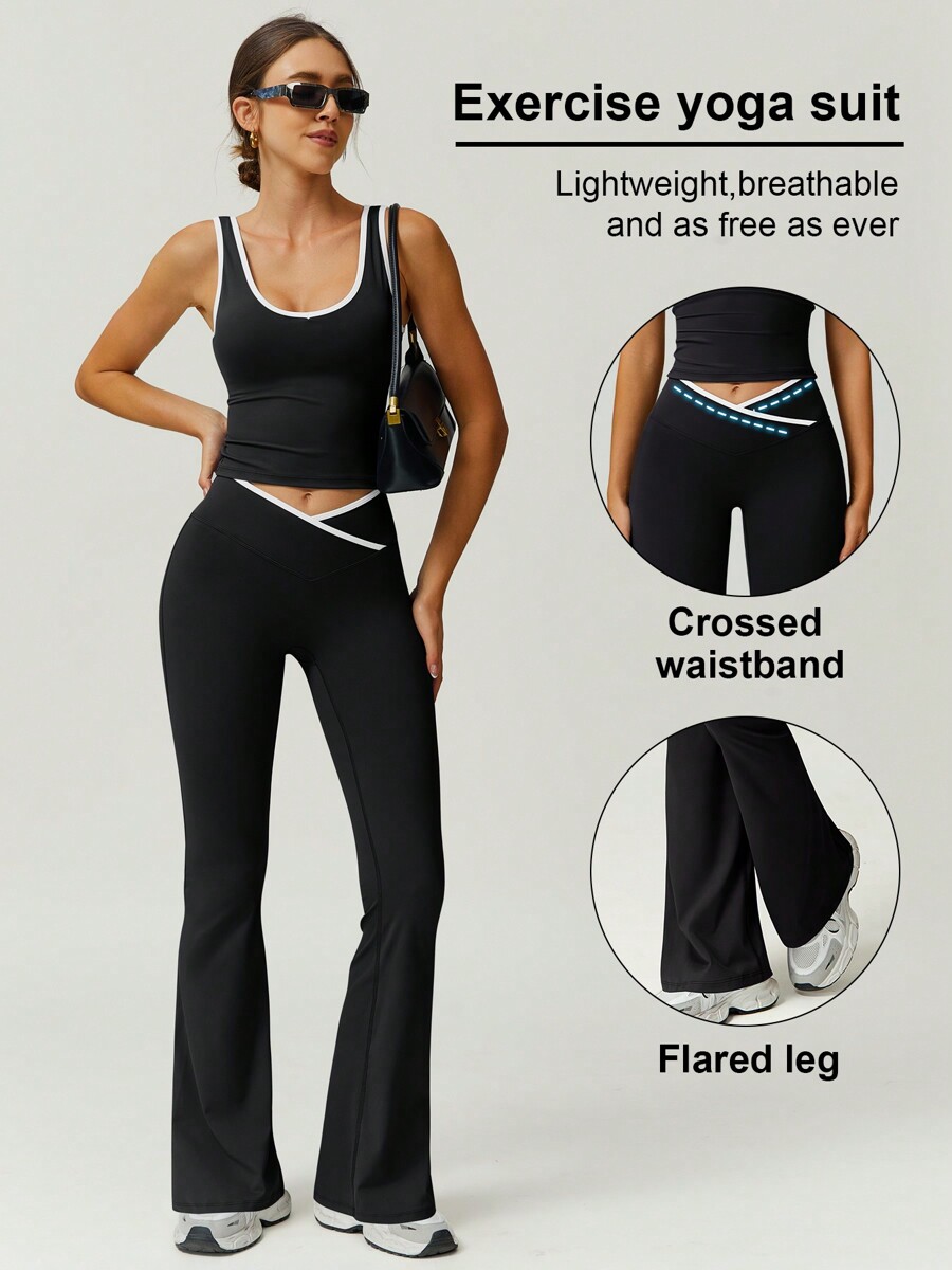 Women 2pcs Sports Vest And Fla - Crossfit Vest incelemesi ve fiyatı