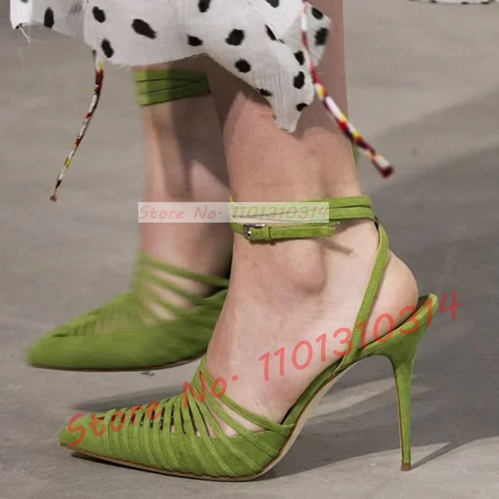 Green Vegan Suede Strappy Sand - Crossfit Outfit incelemesi ve fiyatı